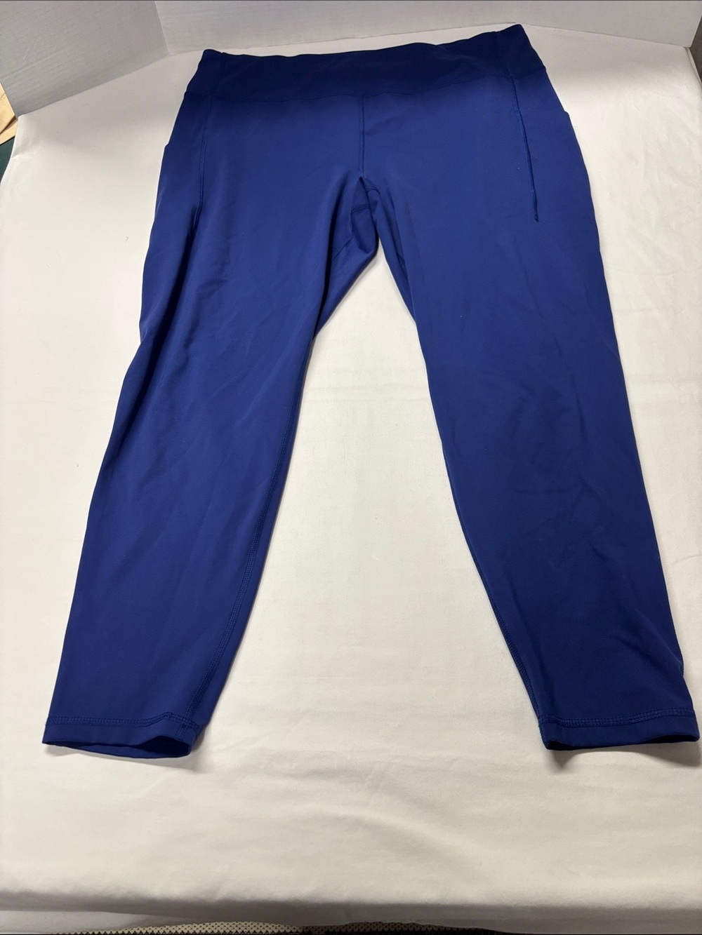 High-Rise Royal Blue Athletic Leggings for Women